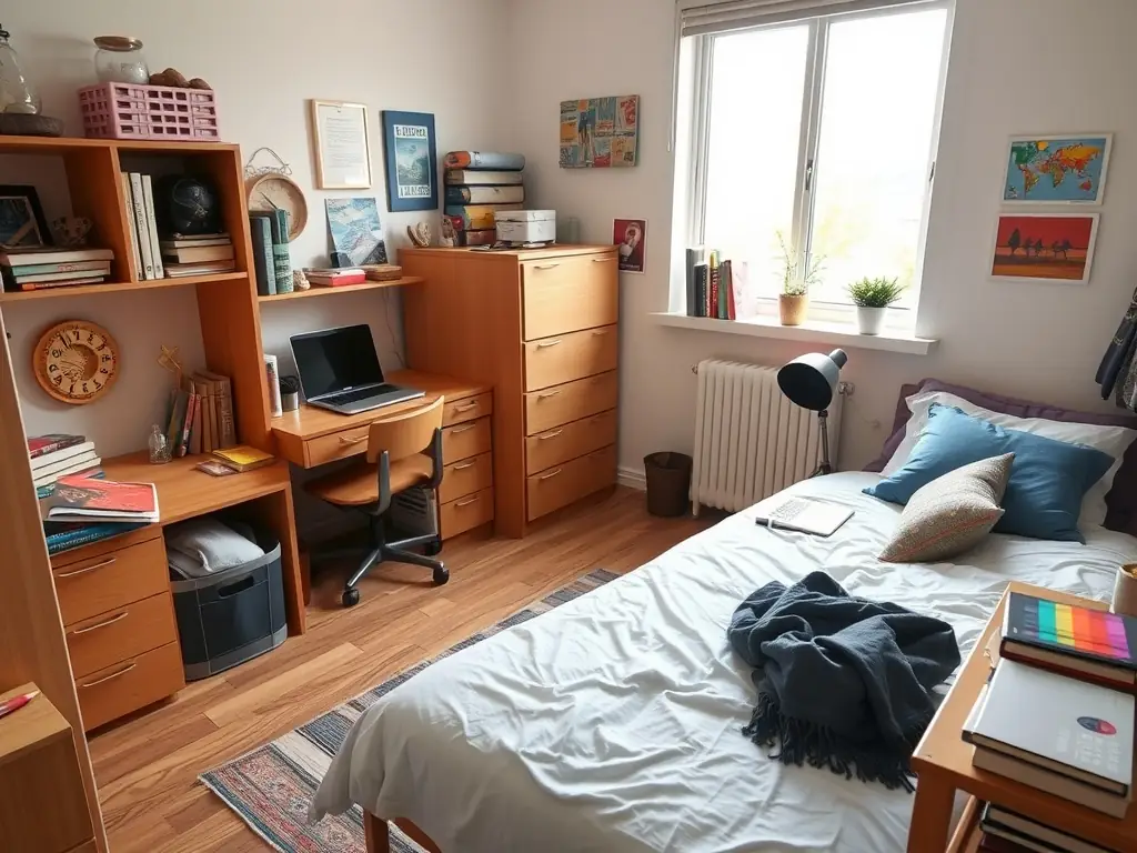 A serene photo of a student studying in a safe and modern environment in China, emphasizing the secure and comfortable living conditions for international students.